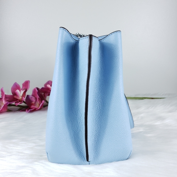 NWT Michael Kors LG Teagen satchel light sky blue - Picture 5 of 10